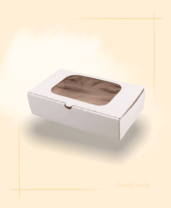 Süteményes doboz fóliás ablakkal