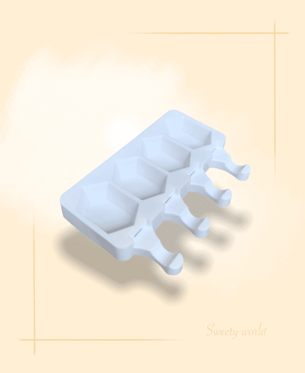 Szilikon jégkrém forma hatszög